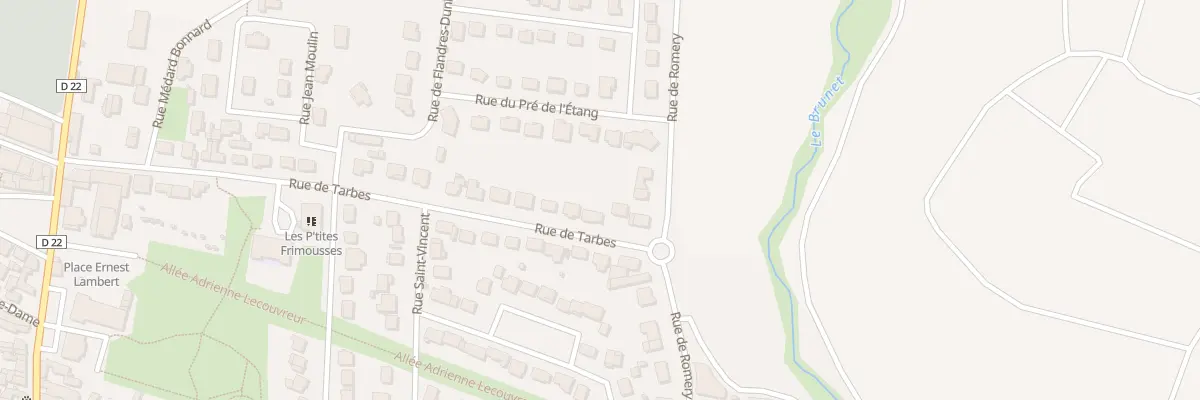 Plan du 35 Rue de Tarbes à Damery