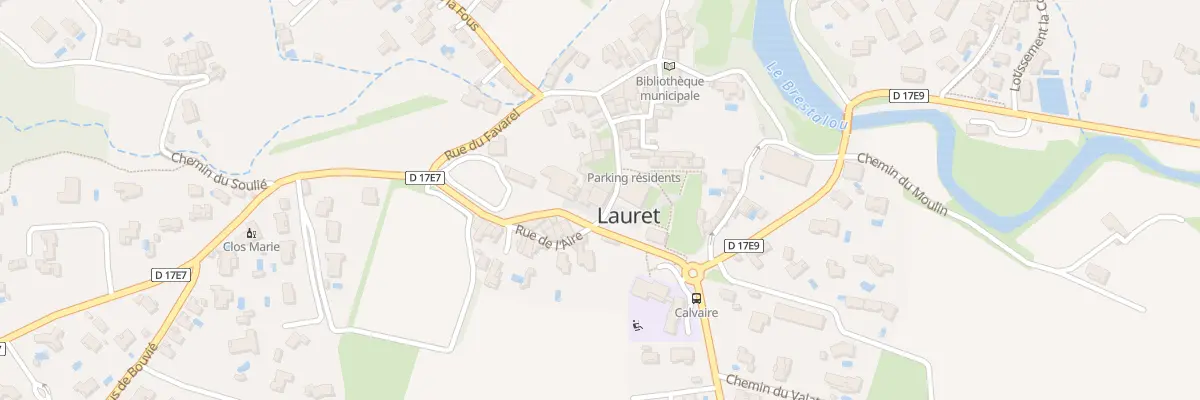 Plan du 1 Rue de l’Ancienne Mairie à Lauret