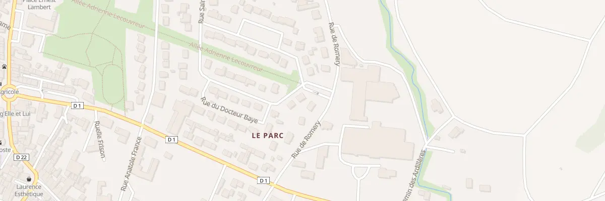 Plan du 22 Rue du Mal de Lattre de Tassig à Damery