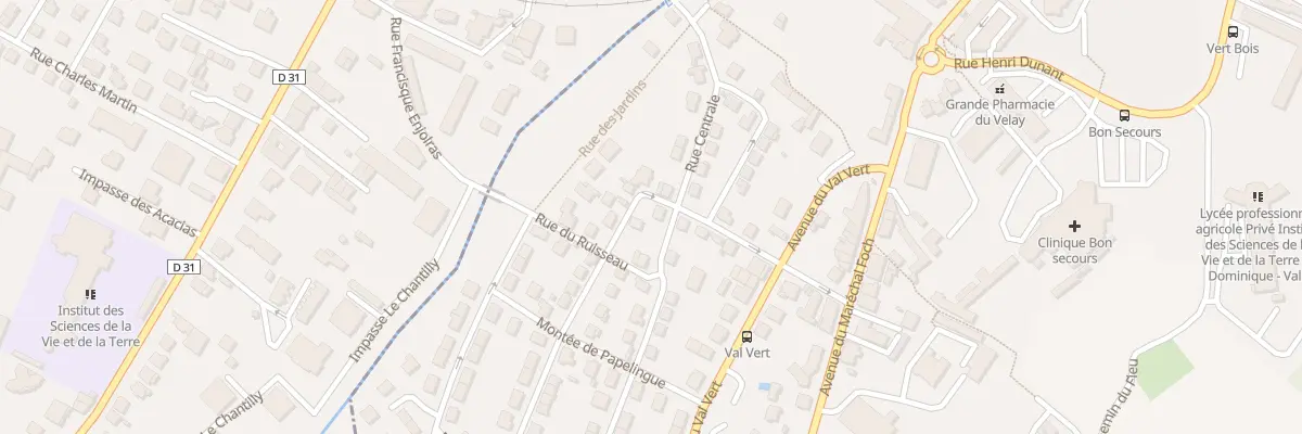 Plan du 14 Rue Centrale au Puy-en-Velay