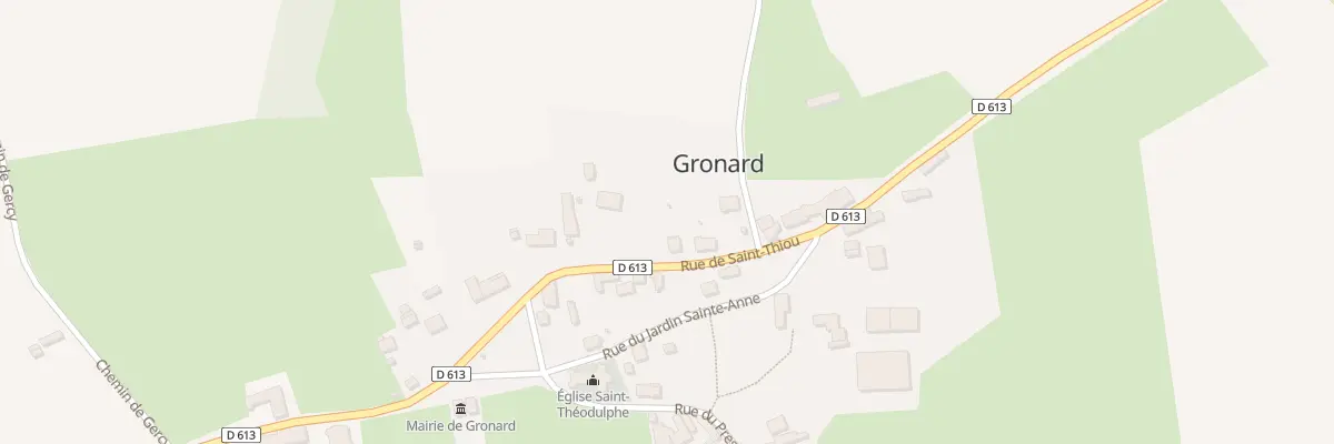 Plan du 13 Rue de Saint - Thiou à Gronard