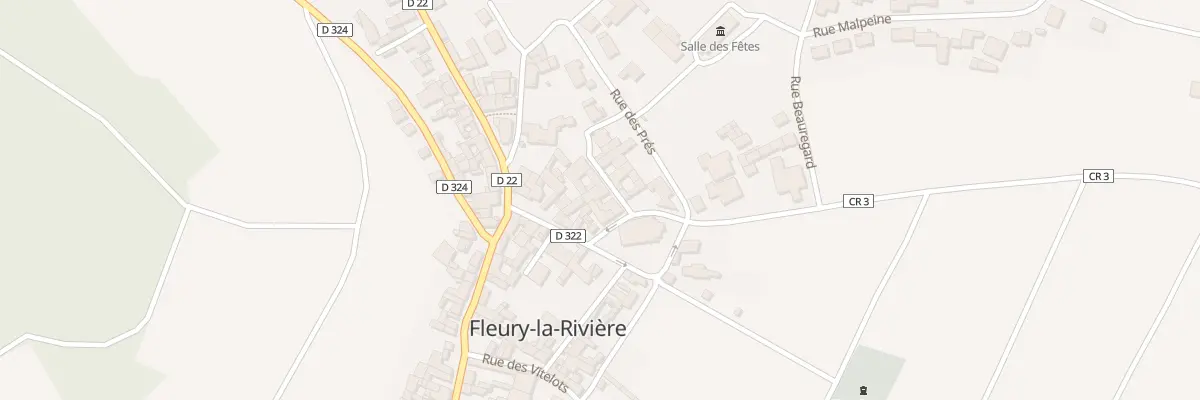 Plan du 1 Rue de la Croix à Fleury-la-Rivière