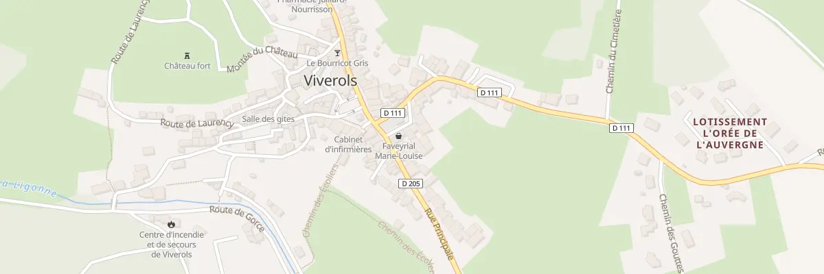 Plan du 1 Pl du Vieux Marche à Viverols