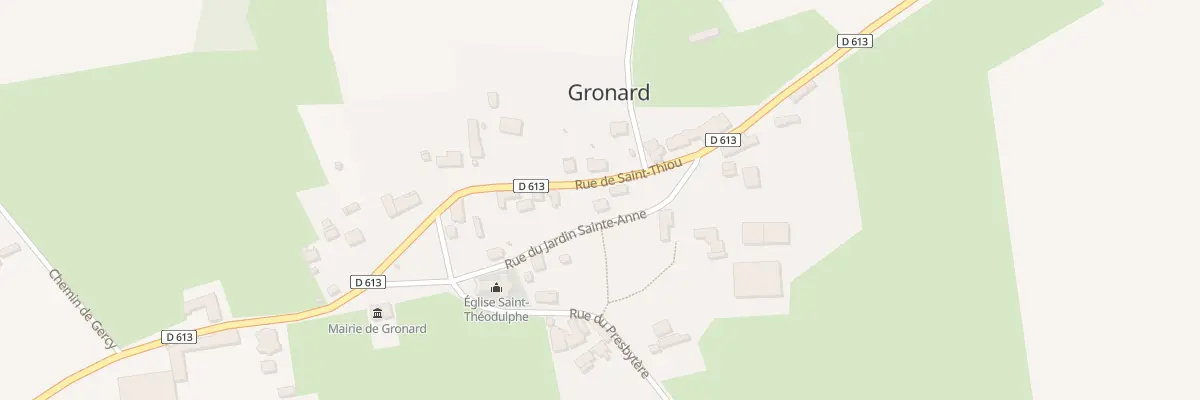 Plan du 10 Rue de Saint - Thiou à Gronard