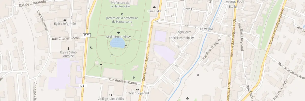 Plan du 7 Crs Victor Hugo au Puy-en-Velay