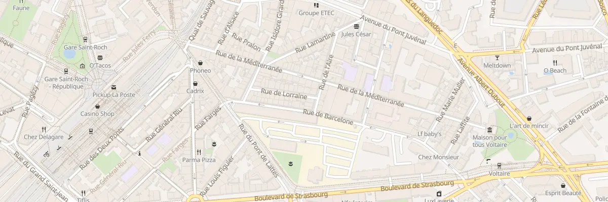 Plan du 26 Rue de Lorraine à Montpellier