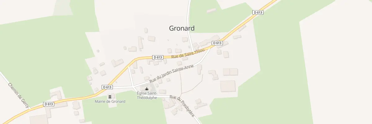 Plan du 12 Rue de Saint - Thiou à Gronard