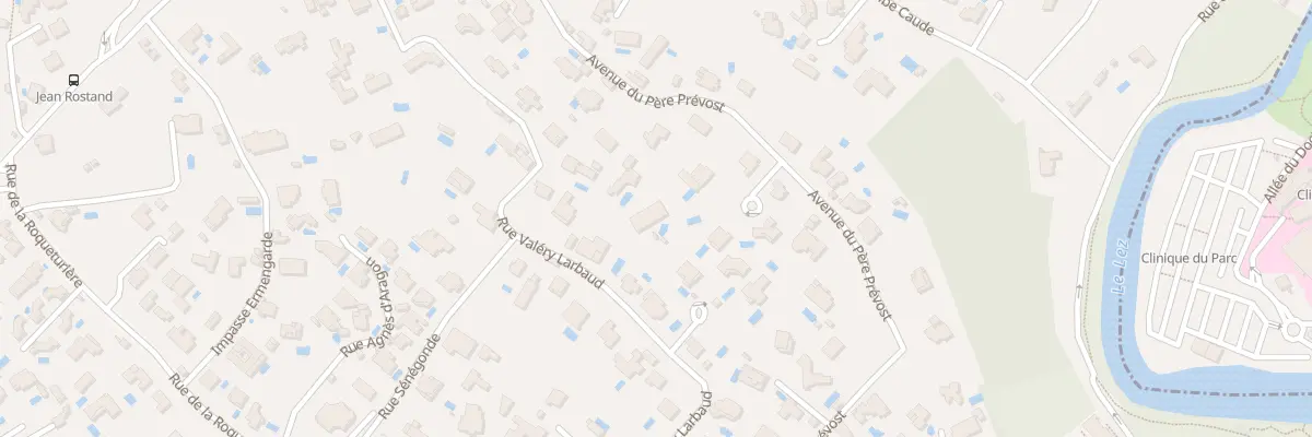 Plan du 550 Rue Valéry Larbaud à Montpellier