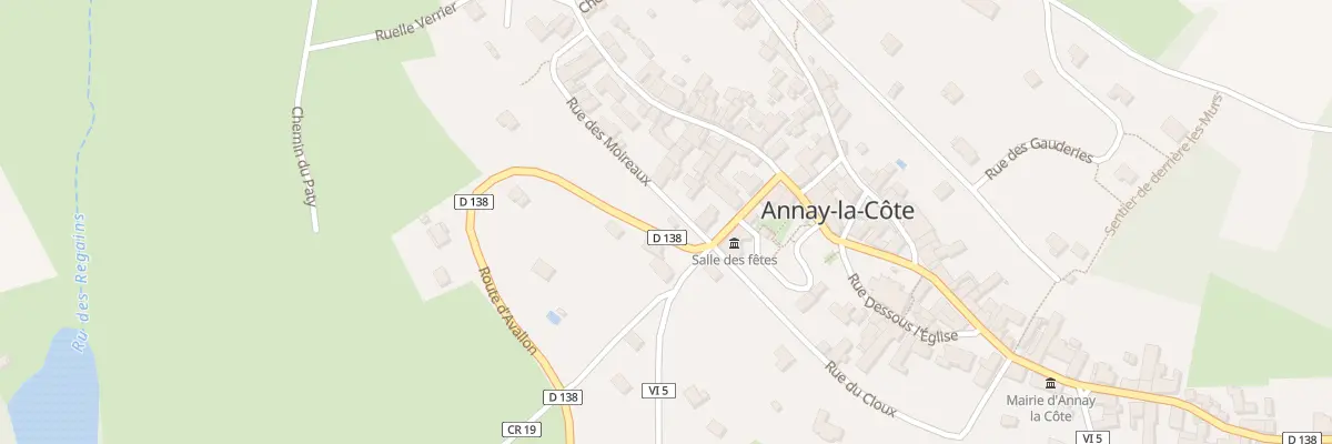 Plan du 2 Rte d’Avallon à Annay-la-Côte