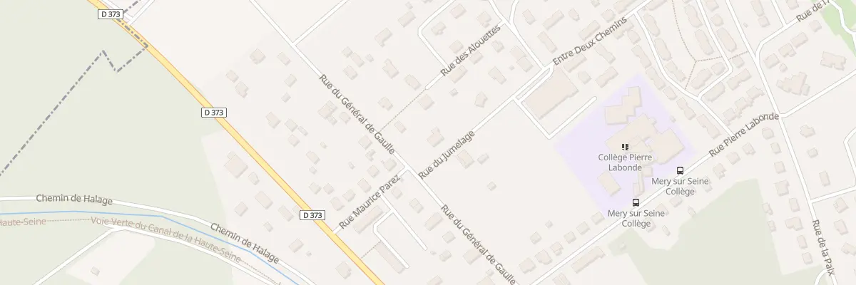 Plan du 16 Rue du General de Gaulle à Méry-sur-Seine