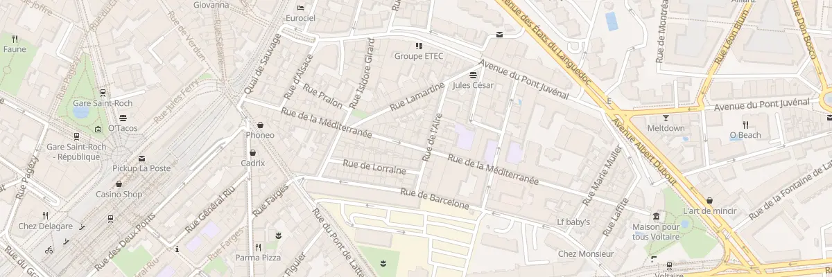 Plan du 35 Rue de la Méditerranée à Montpellier