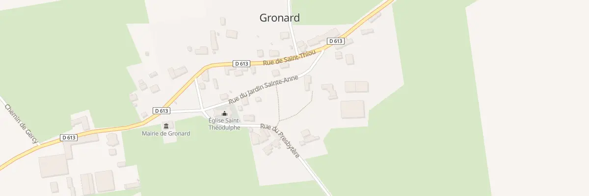 Plan du 4 Rue du Jardin Saint Anne à Gronard