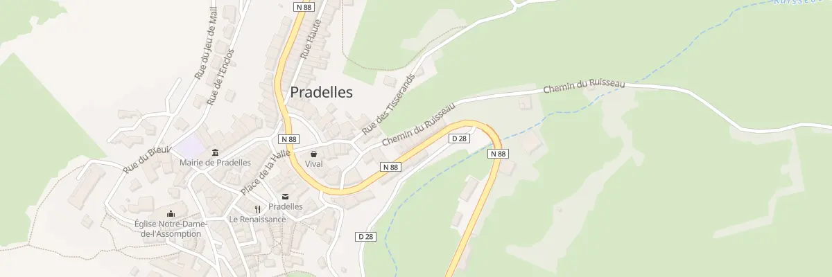Plan du 5101 Av de Langogne à Pradelles