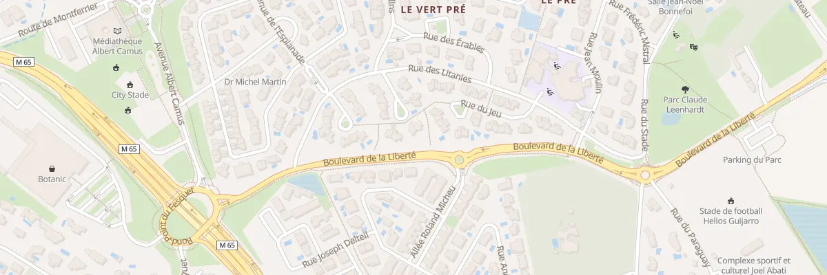 Plan du 12 Rue de la Meridienne à Clapiers