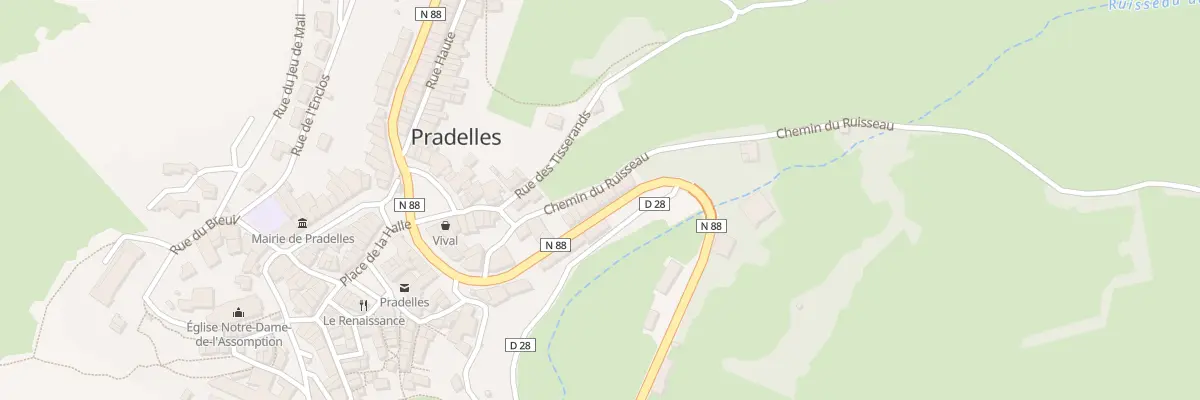 Plan du 5102 Av de Langogne à Pradelles