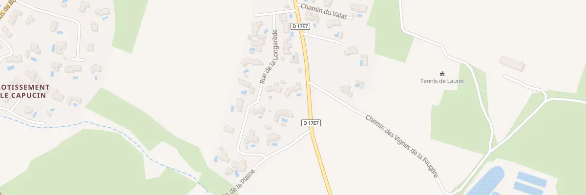 Plan du 5649F Rte de Montpellier à Lauret