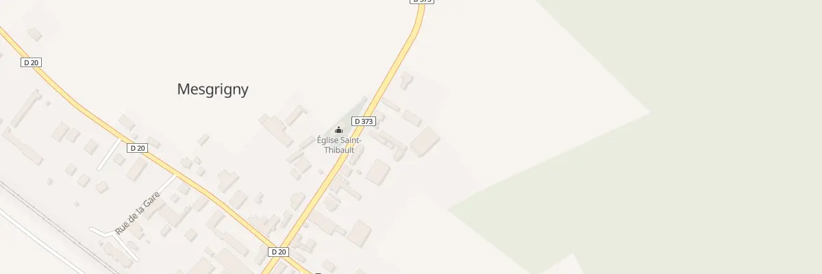 Plan du 3 Rte de Mery à Mesgrigny
