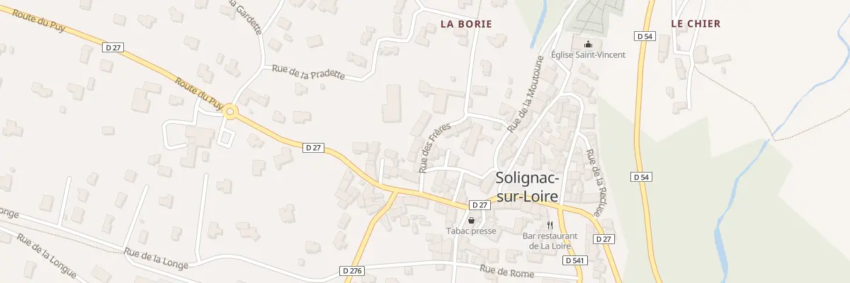Plan du 7 Rue des Frères à Solignac-sur-Loire