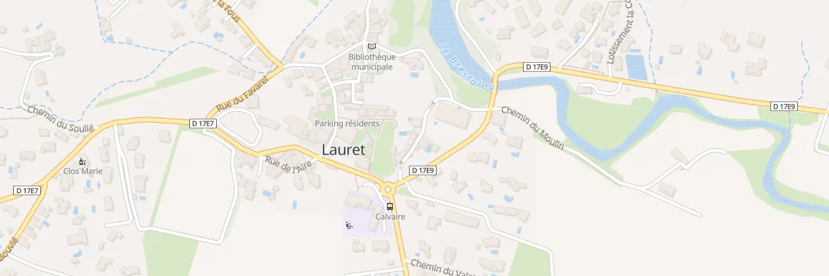 Plan du 9 Rue de Rousselle à Lauret