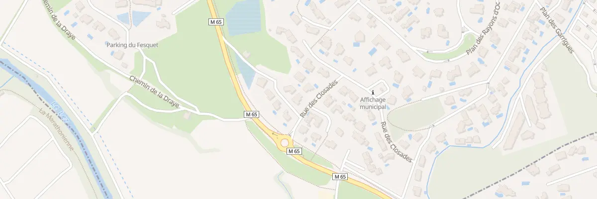 Plan du 2 All des Charmes à Clapiers