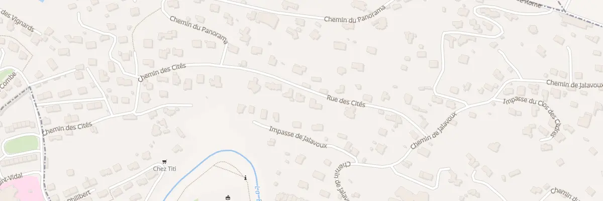 Plan du 22 Che des Cités à Aiguilhe