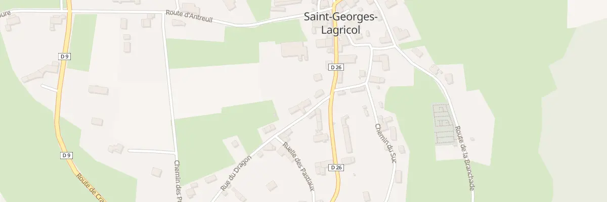 Plan du 40 Rue du Dragon à Saint-Georges-Lagricol