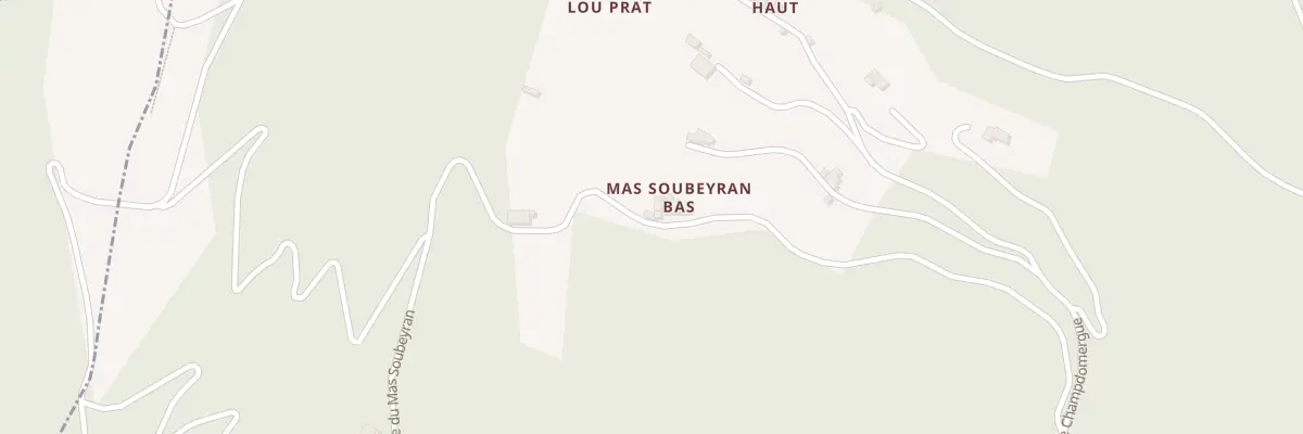 Plan du 5190 Le Mas Soubeyran à Saint-Michel-de-Dèze