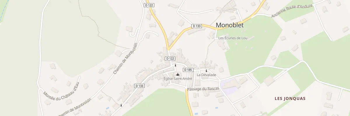 Plan du 1 Pla des Magnans à Monoblet