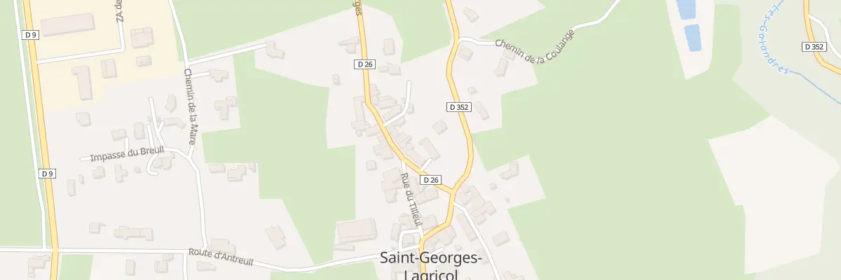 Plan du 160 Rte des Farges à Saint-Georges-Lagricol