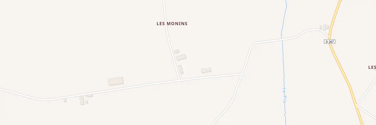 Plan du 5102 Les Monins au Pin