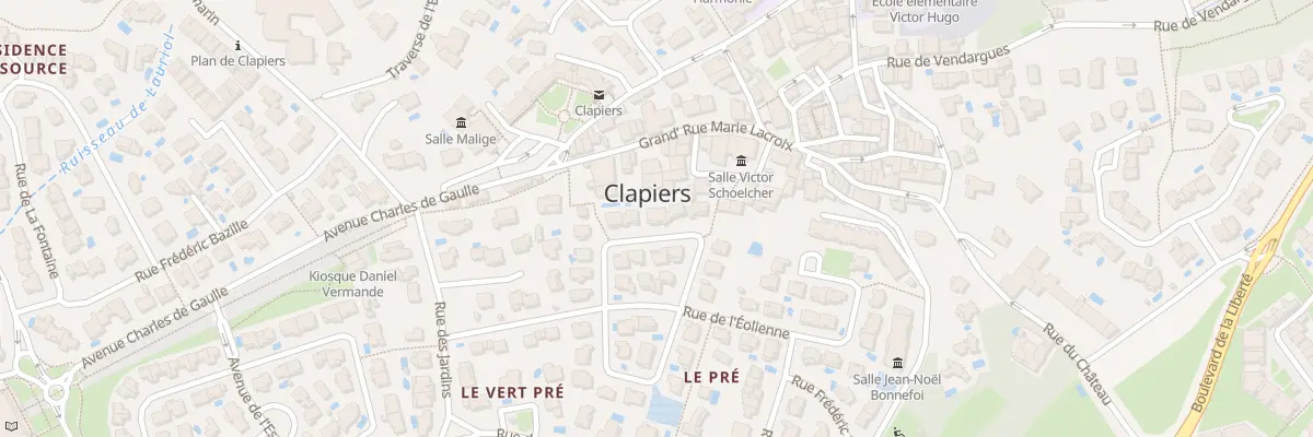 Plan du 13 Rue Yves Montand à Clapiers