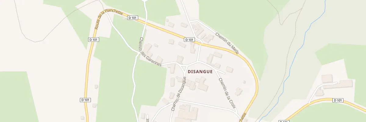 Plan du 327 Che de Dizangue à Sauvain