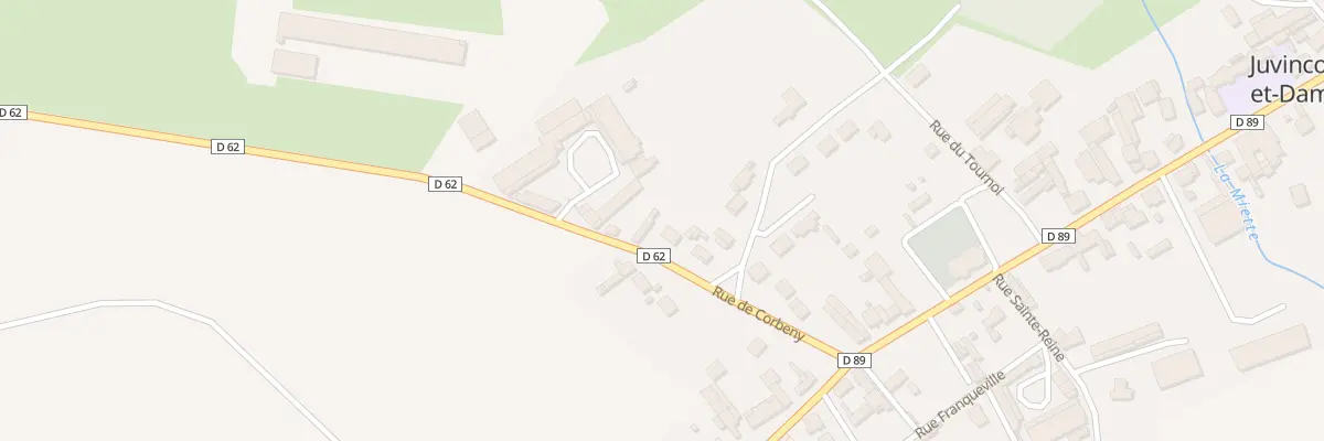 Plan du 12 Rue de Corbeny à Juvincourt-et-Damary