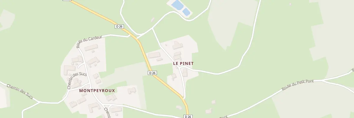 Plan du 5263 Le Pinet à Saint-Pierre-du-Champ