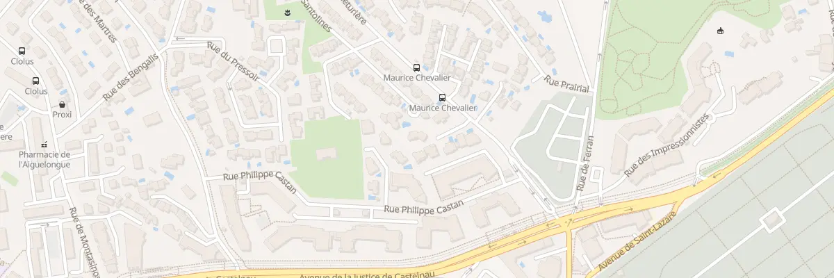 Plan du 175B Rue de la Roqueturière à Montpellier
