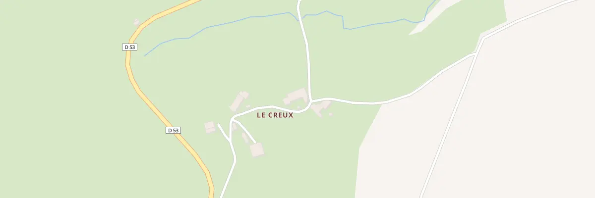 Plan du 2 Le Creux à Cherier