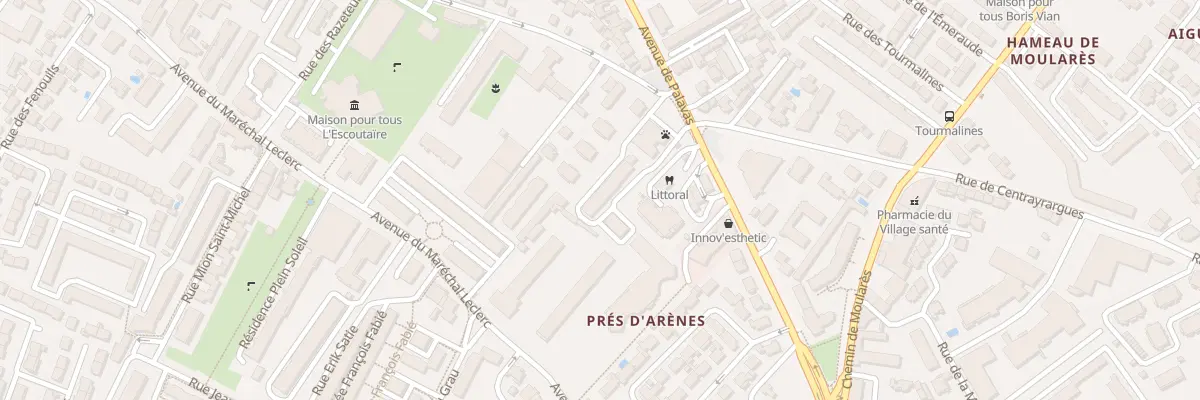 Plan du 130 Av de Palavas à Montpellier