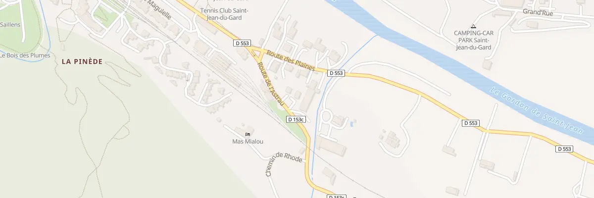Plan du 644 Qrt de la Gare à Saint-Jean-du-Gard