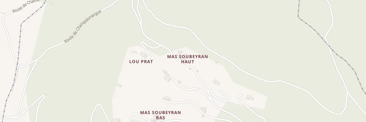 Plan du 5002 Le Mas Soubeyran à Saint-Michel-de-Dèze