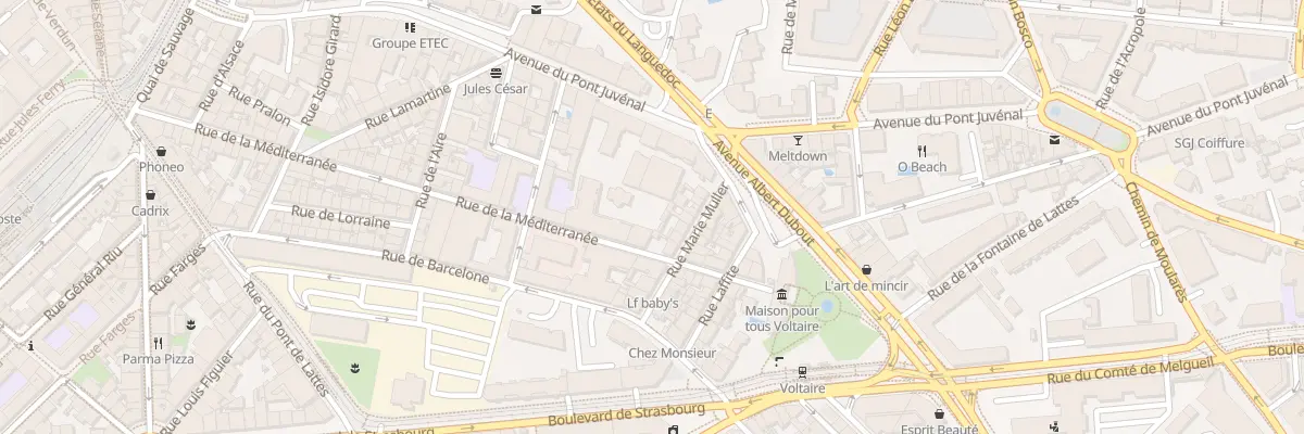 Plan du 53 Rue de la Méditerranée à Montpellier