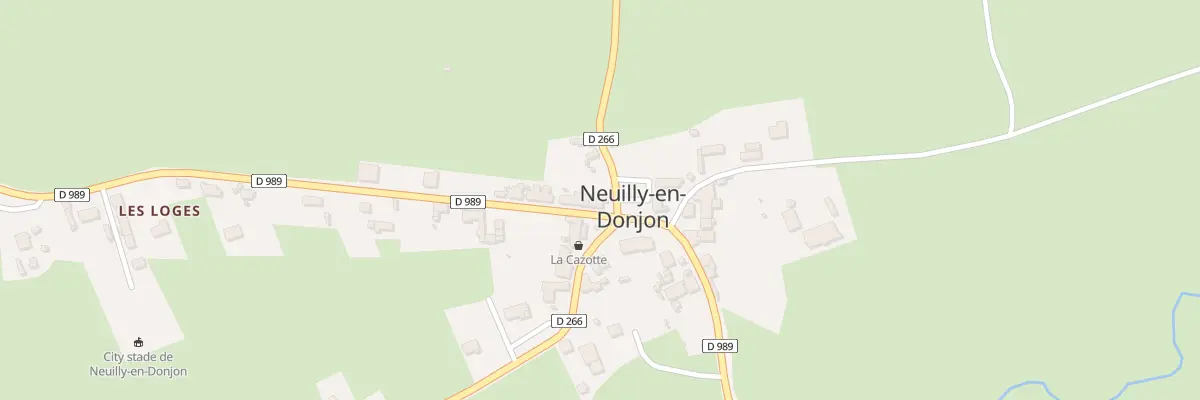 Plan du 2 Rue de l’Hotel de Ville à Neuilly-en-Donjon