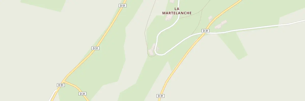 Plan du 209 La Martelanche à Arcon