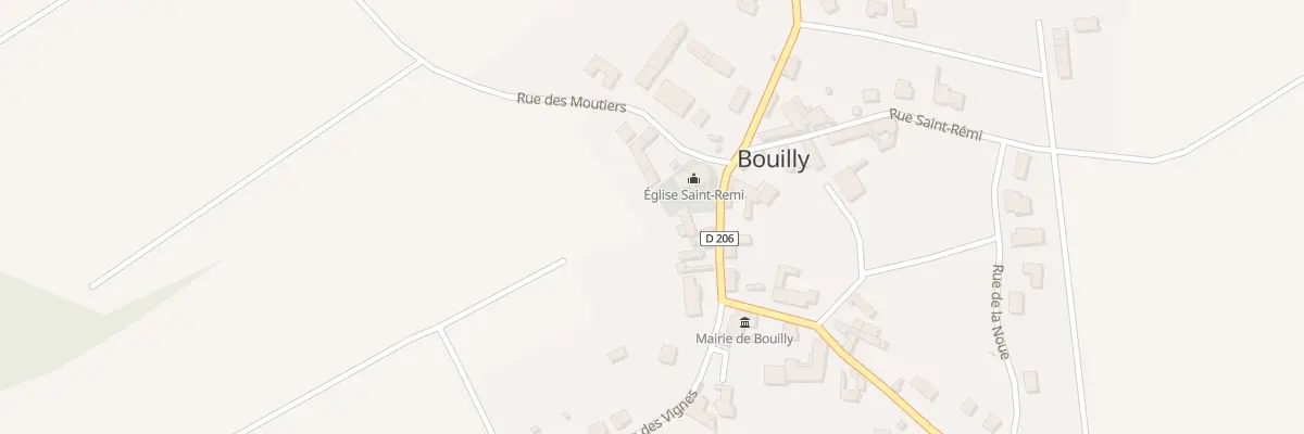 Plan du 3 Rue des Moutiers à Bouilly