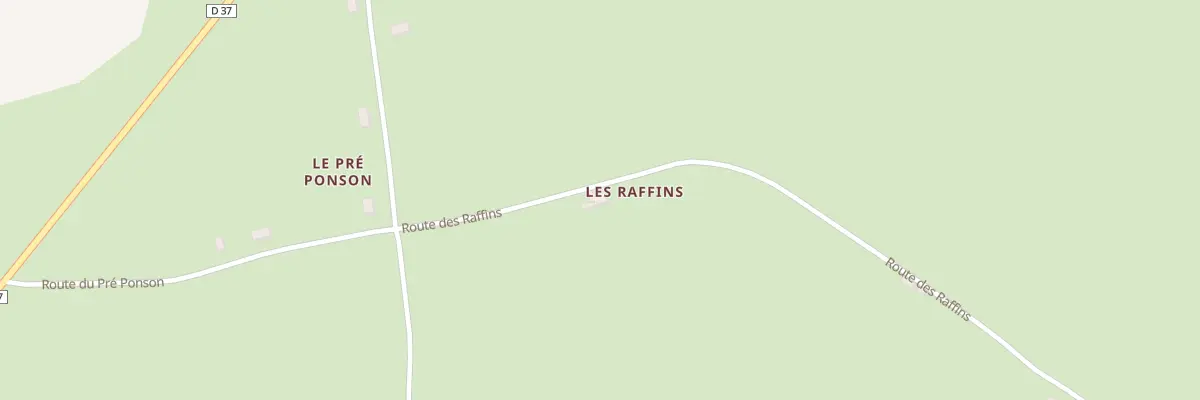 Plan du 160 Rte des Raffins à Saint-Hilaire-en-Morvan