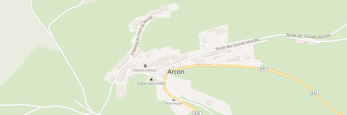 Plan du 5020 Le Bourg à Arcon