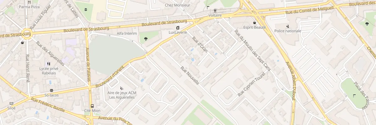Plan du 87 Rue Nouvelle à Montpellier