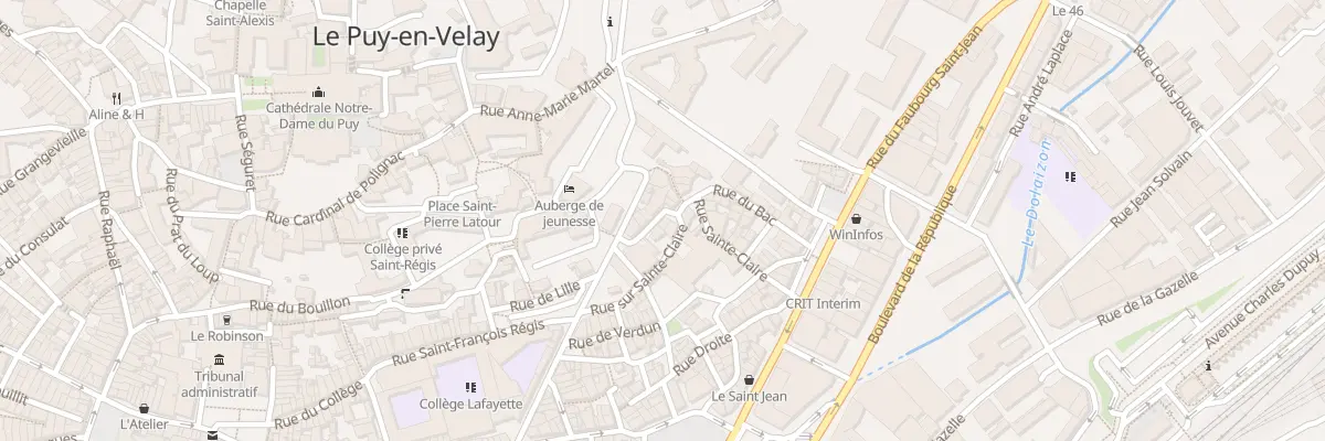 Plan du 10 Rue Saint-Antoine au Puy-en-Velay