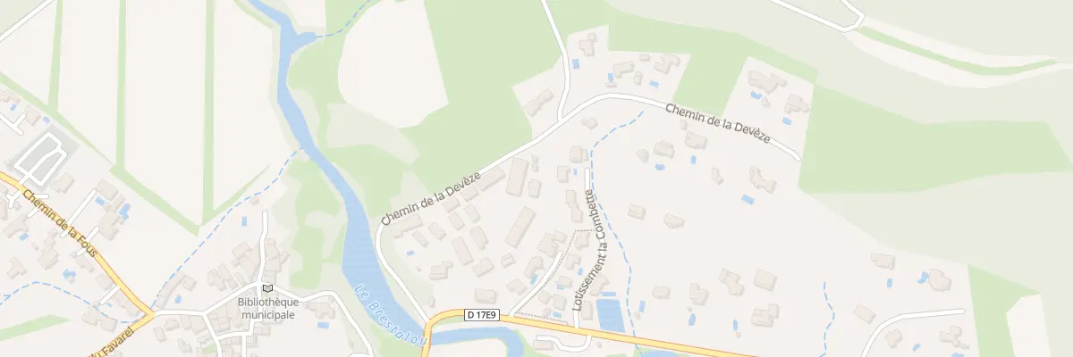 Plan du 274 Che de la Devèze à Lauret