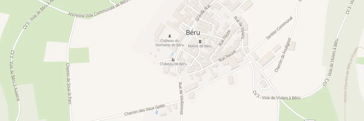 Plan du 8 Rue des Carons à Béru