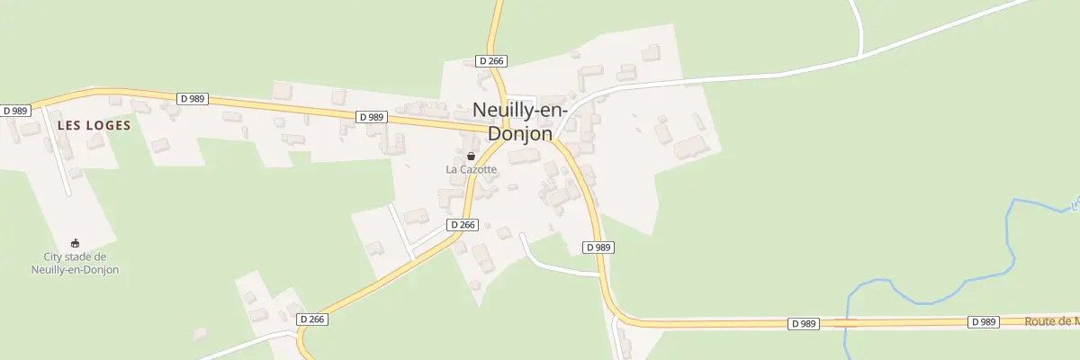 Plan du 2 Rte De Marcigny à Neuilly-en-Donjon